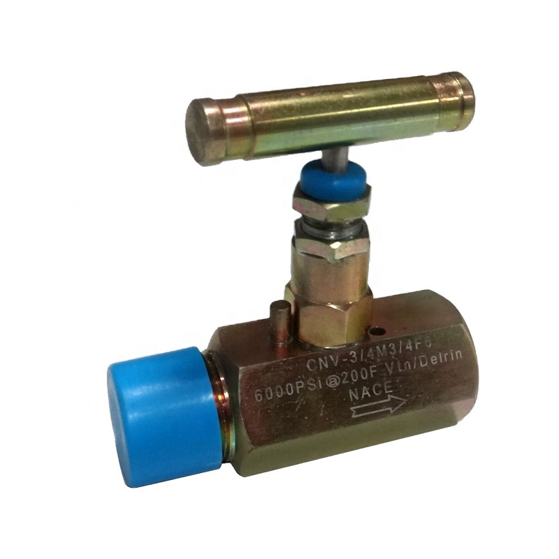 V13005 vysokotlak&yacute; mosazn&yacute; jehlov&yacute; ventil pro ropn&eacute; pole 6000psi 3/4 jehlov&yacute; ventil s vnitřn&iacute;m z&aacute;vitem