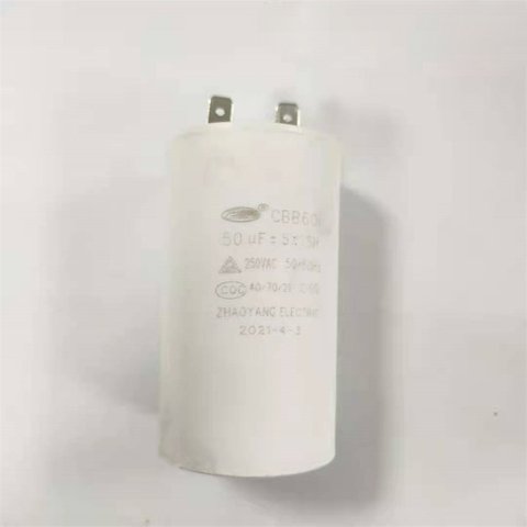 Producător de condensatoare CBB60 pentru funcționarea motorului 50μF&plusmn;5%