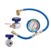 Ống nạp lại chất l&agrave;m lạnh A/C R134A c&oacute; đồng hồ đo cho cổng điều h&ograve;a &ocirc; t&ocirc; 7/16 Van c&oacute; thể