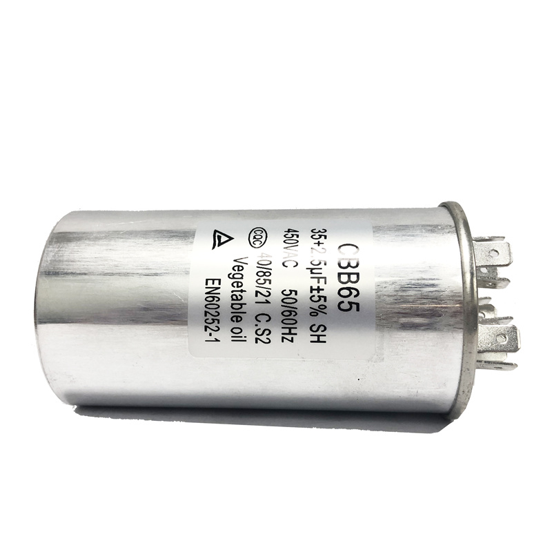 Tụ điện Ac Chạy CBB65 Nhà sản xuất tụ điện 35+2,5μF±5%