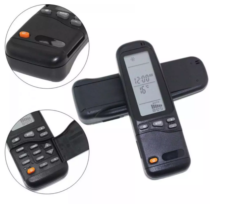 Luftfernbedienung, schwarze Klimaanlagen-Fernbedienung f&uuml;r RC-3, RC-4, RC-7, WMZ 12ST