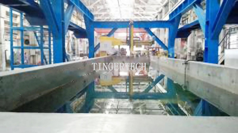 Dökme alüminyum alaşımlı yuvarlak çubuklar için ultrasonik kusur tespit ekipmanı, suya daldırma